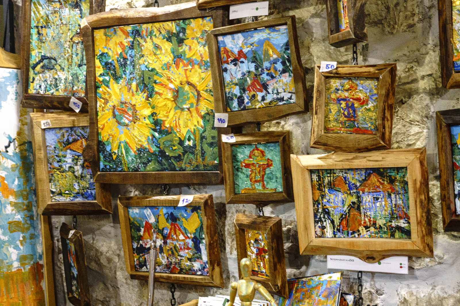 Bosnian houses and light of GojakArt